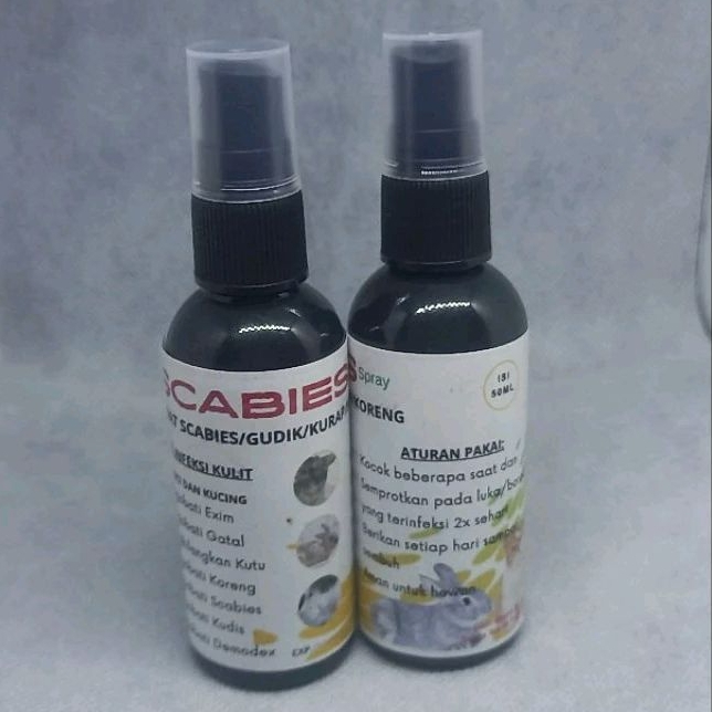 SCABIES KUCING/ SCABIES KELINCI/ SCABIES SPRAY/OBAT SCABIES/ OBAT GUDIK KELINCI/ OBAT KUTU KUCING/ O