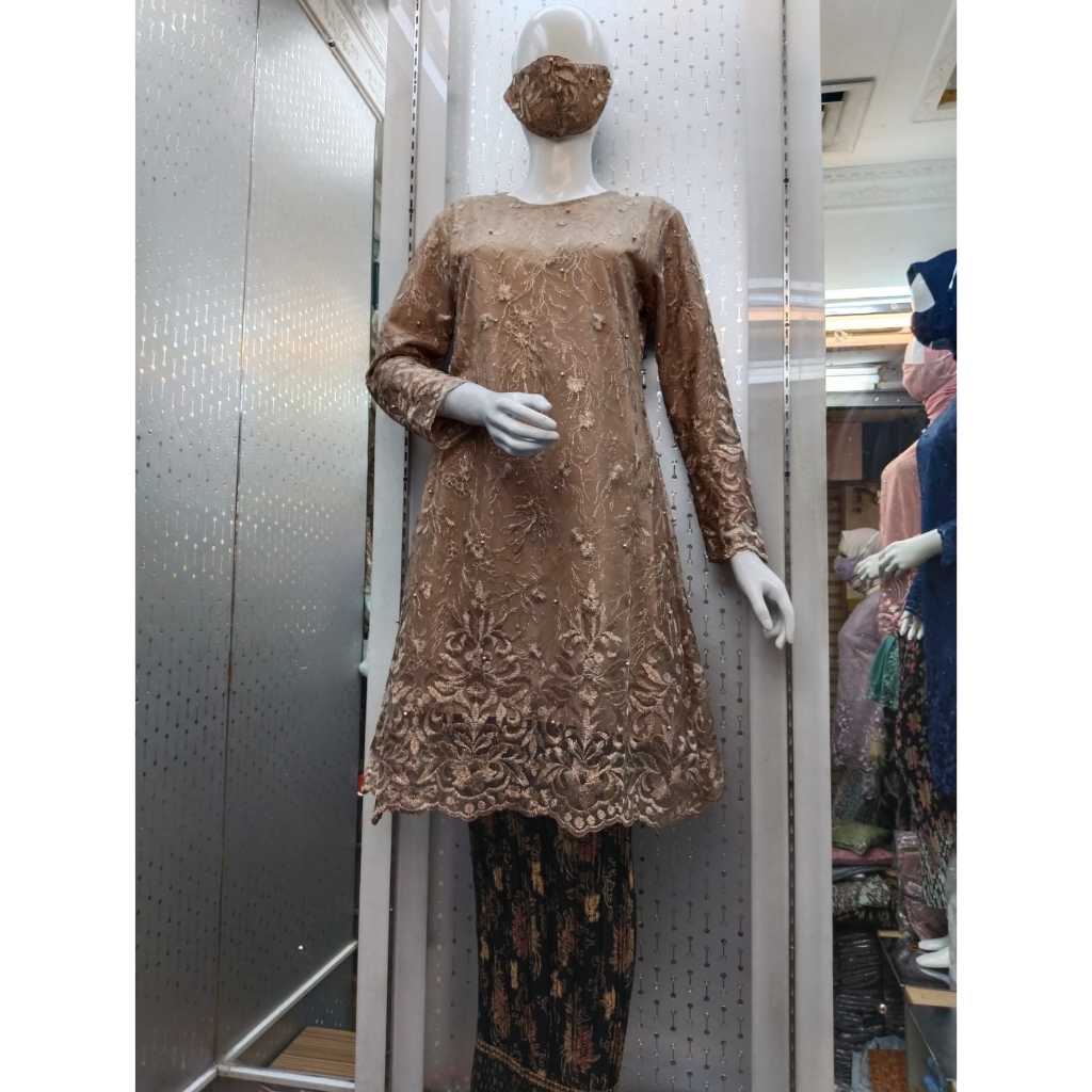 Setelan Kebaya Tunik tile / Tunik Brokat / Kebaya Modern / Kebaya tile / Kebaya Favorite / Batik Cou