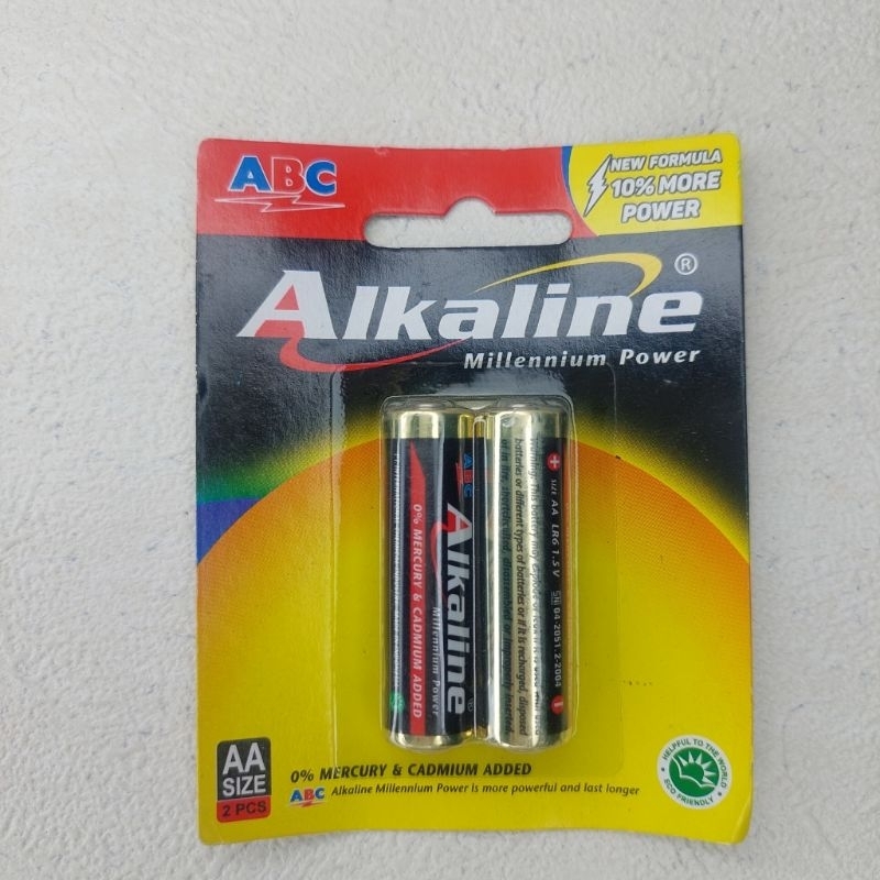 Baterai ABC Alkaline AA/baterai jam dinding A2 ISI 2PSC