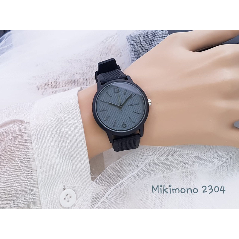 Jam Tangan Wanita Fashion Mikimono 2304 Original Tali Rubber Jam Tangan Mewah