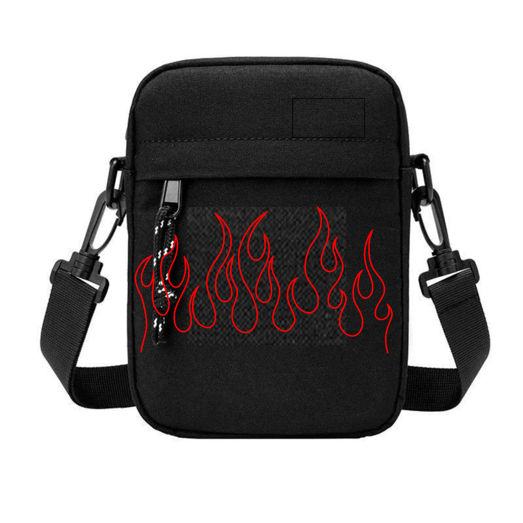 Tas Selempang pria motif api