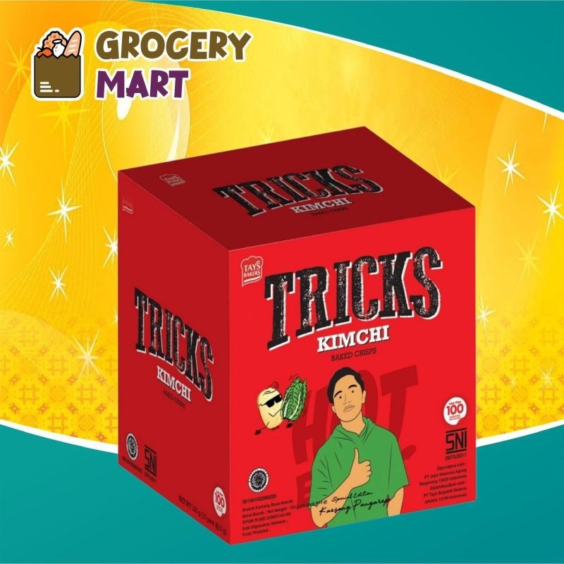 

TRICKS Kimchi Baked Crisps 120gr isi 10pcs -1 BOX