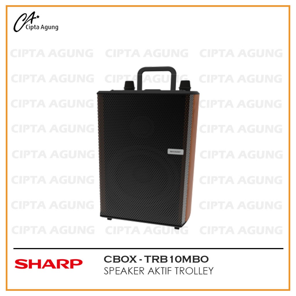 SHARP SPEAKER ACTIVE TROLLEY SERIES CBOX TRB-10MBO / CBOX TRB10MBO