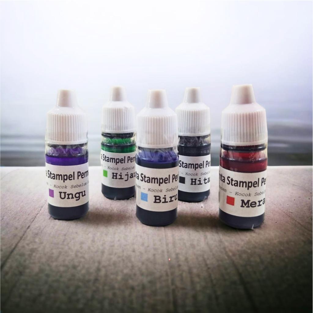 

Tinta Stampel Permanen - Premium Stamp Ink SFO - Kaca Plastik Besi Beton Styrofoam Kardus
