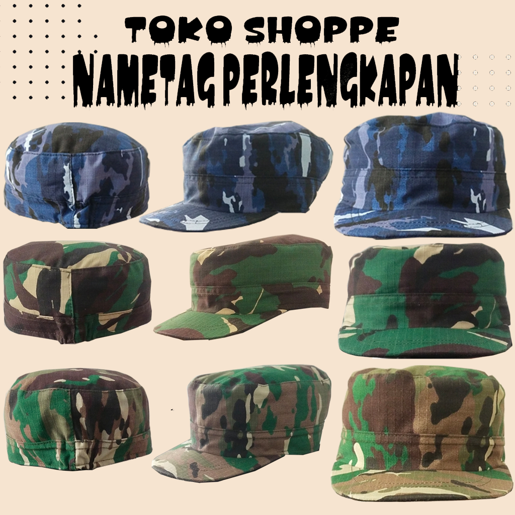 Topi Anak Komando/Topi Loreng TNI AD/Topi Loreng  Anak TNI AL/Topi Loreng  Anak TNI AD Terbaru