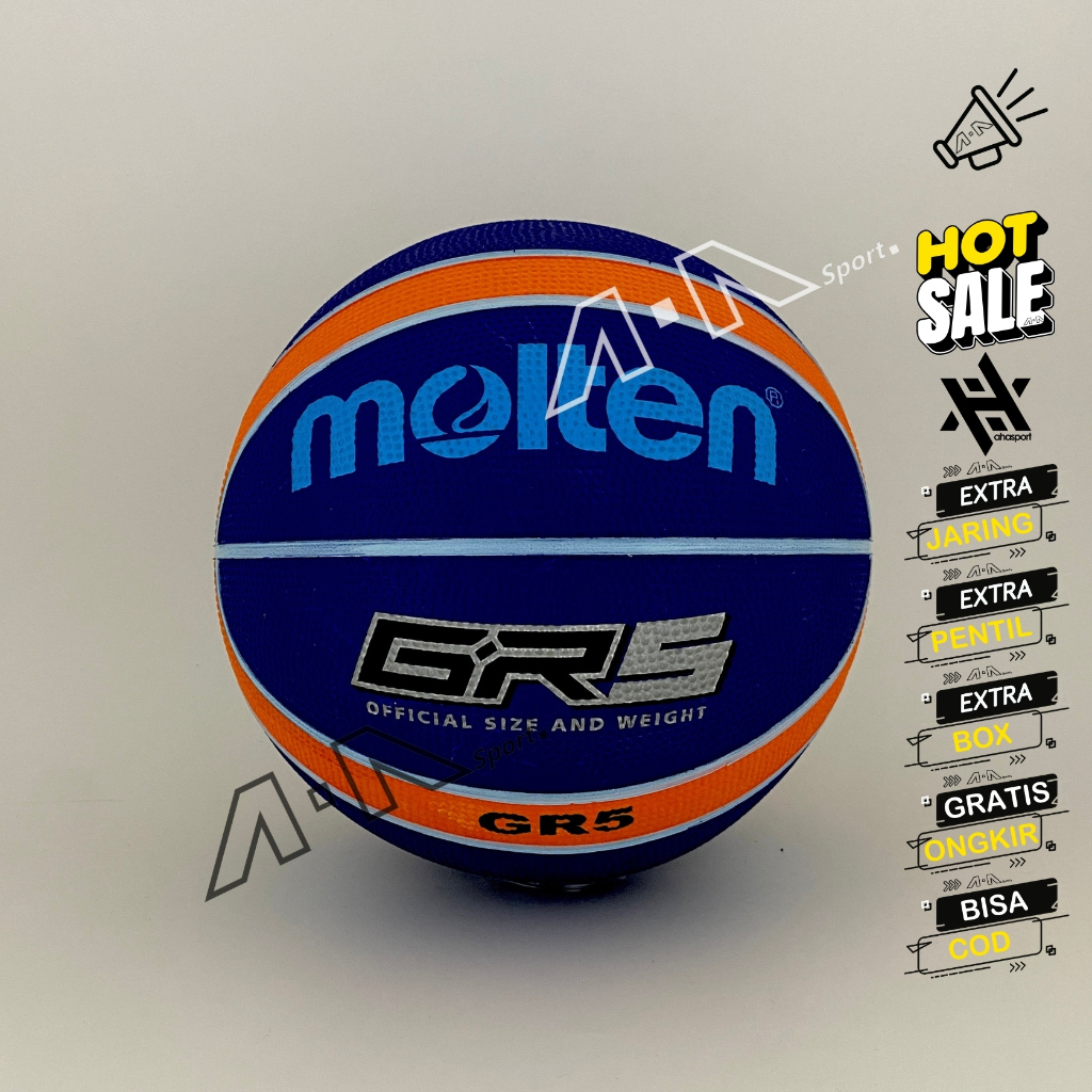 MOLTEN Bola basket ORIGINAL MOLTEN GR5 bola basket size 5