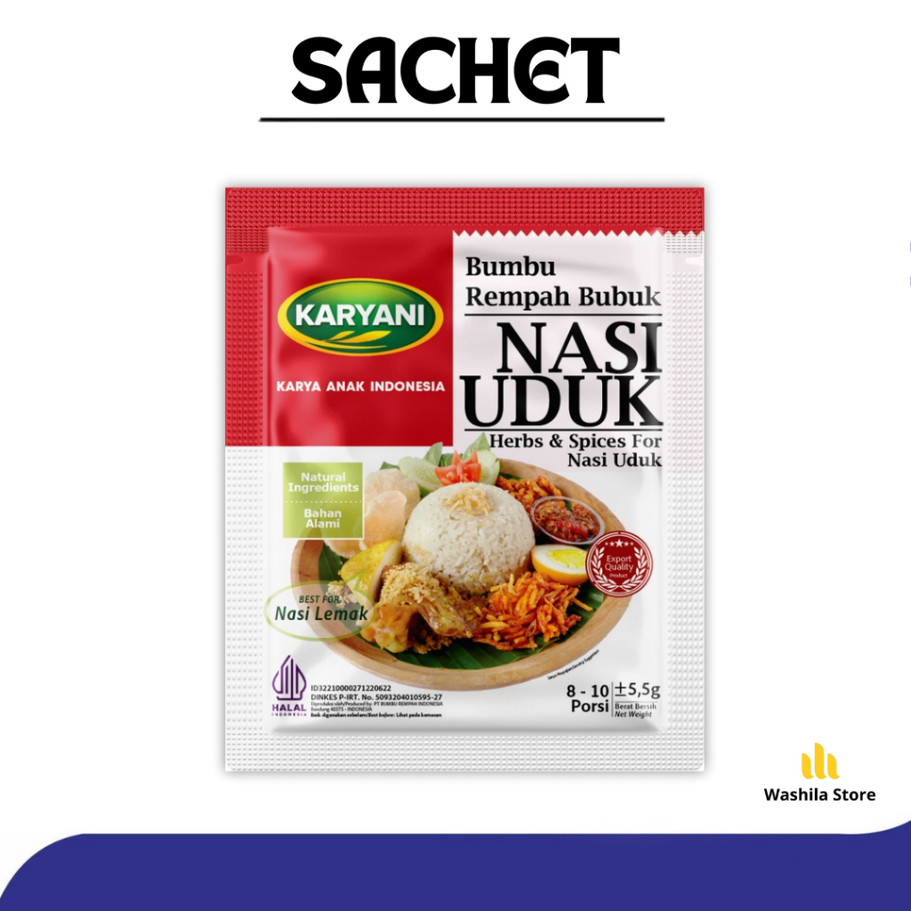 

SACHET - Bumbu Rempah NASI UDUK - Karyani