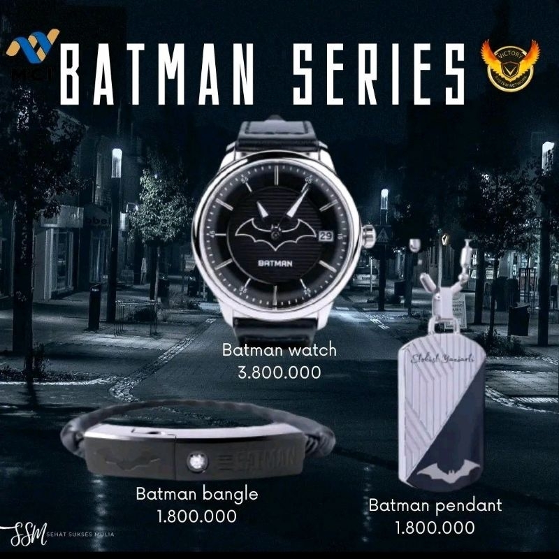 BATMAN SERIES JAM/GELANG/PENDANT MCI ORI 100%