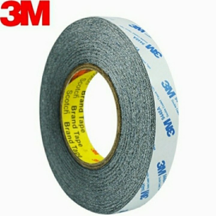 Double Tape 3M 9448A-24mmx50M Tape Hitam 3M/ Black 3M - Lem 3M tipis