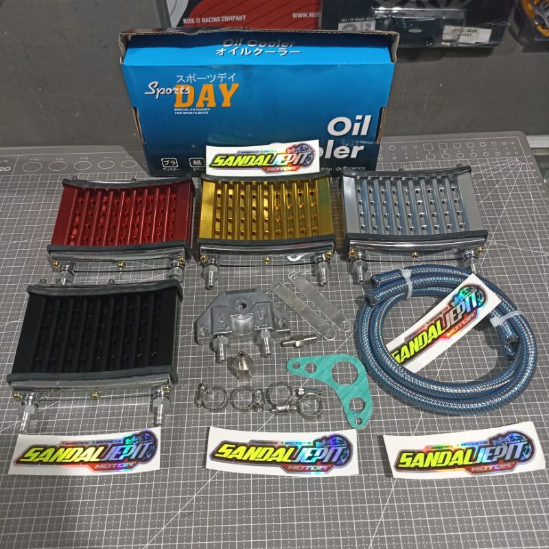 OIL COOLER DAY COOLING RADIATOR ENGINE ALL MOTOR OIL COOLER MIO OIL COOLER PENDINGIN MESIN OIL COLLE