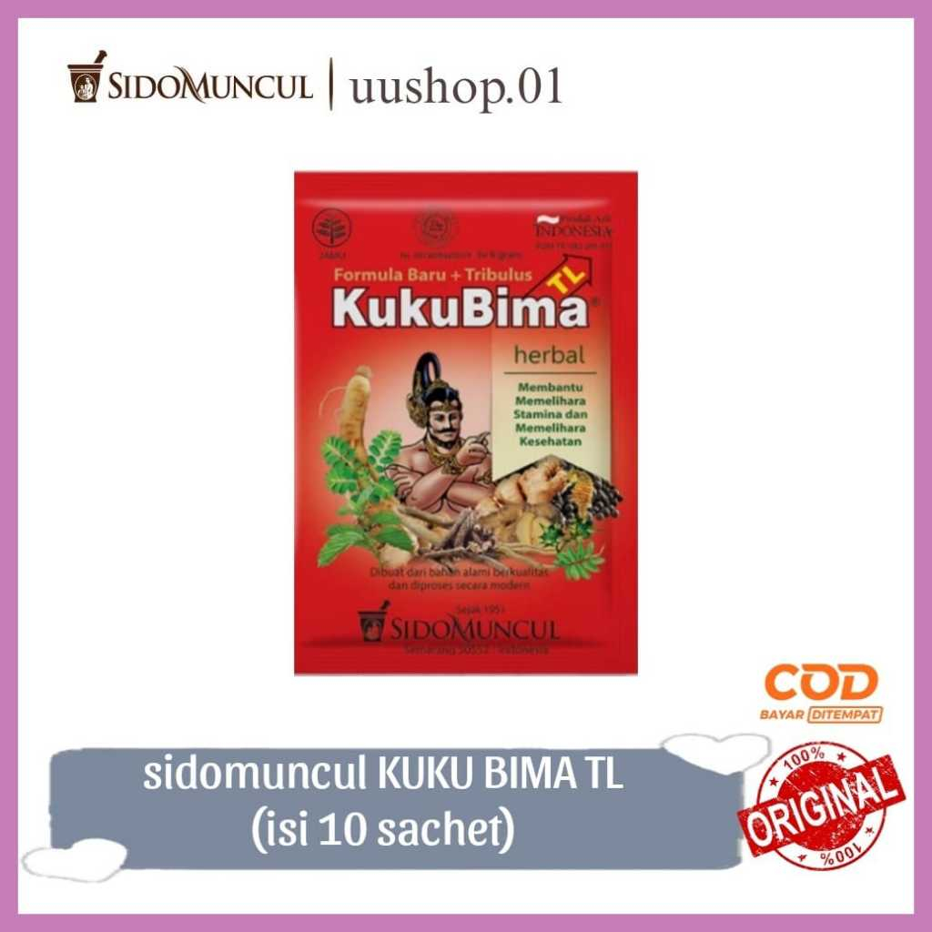 

Jamu Sidomuncul Kuku Bima Tribulus New Formula (isi 10 bungkus)