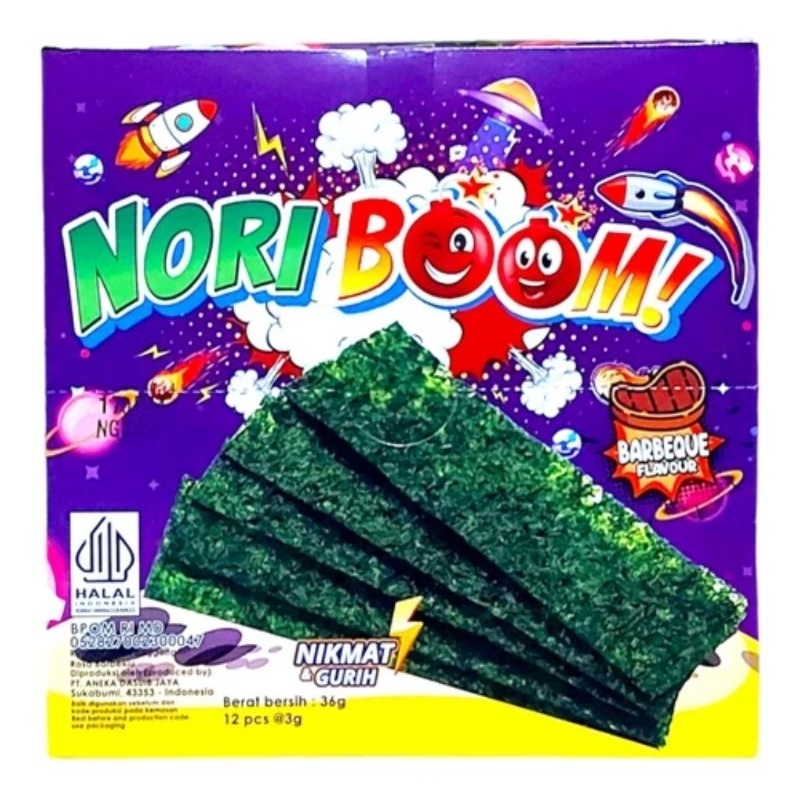 

Nori Boom Rumput Laut Panggang 12 x 3g