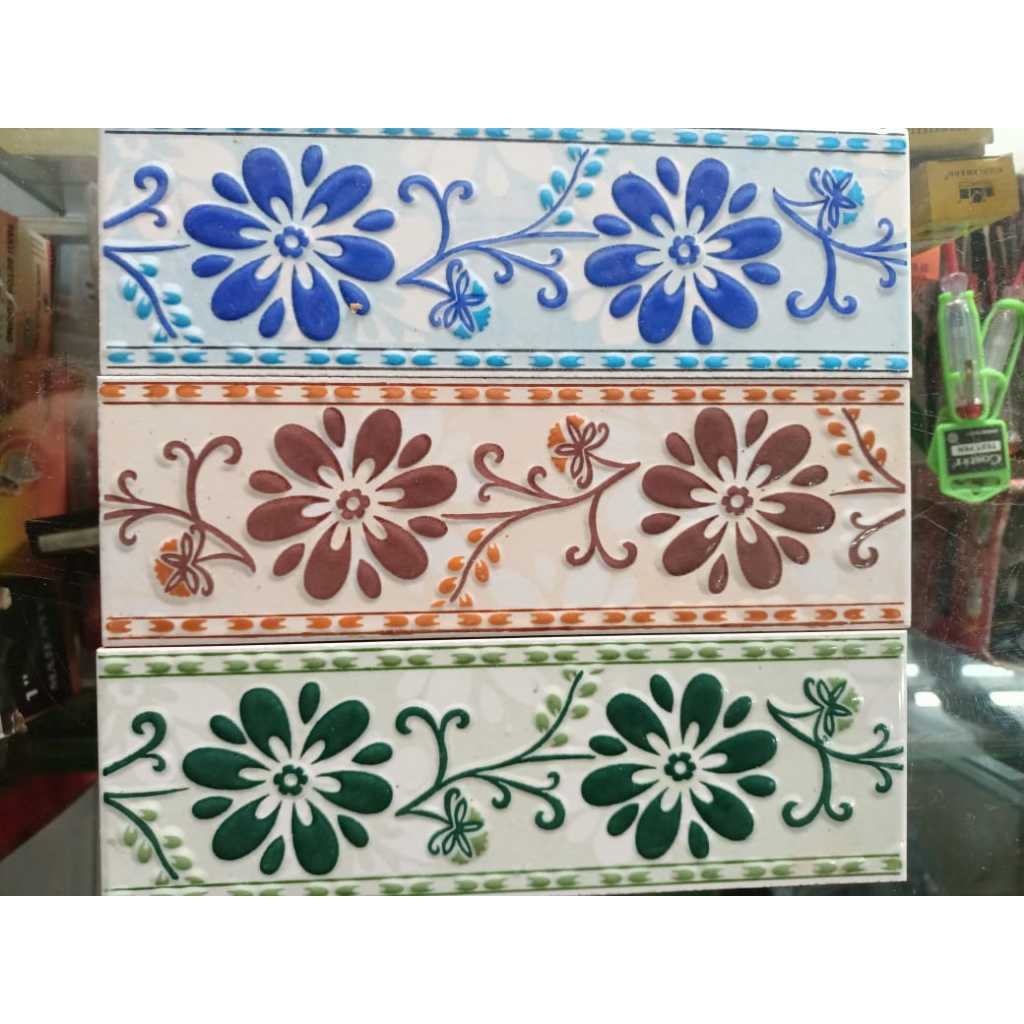 Lis List Keramik Dinding Kamar Mandi Dapur 8x25cm Termurah