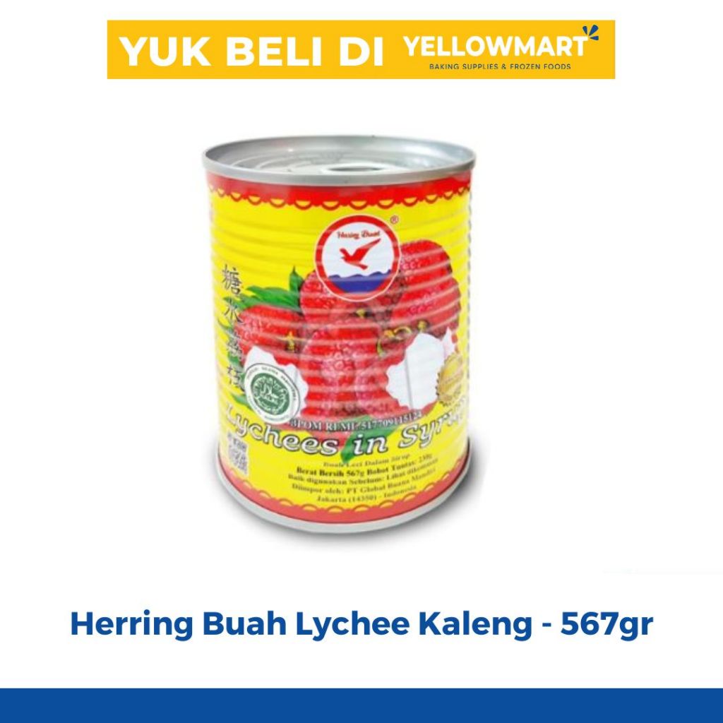 

Herring Brand Buah Lychee Dalam Sirup Kaleng - 567gr - Leci Kaleng