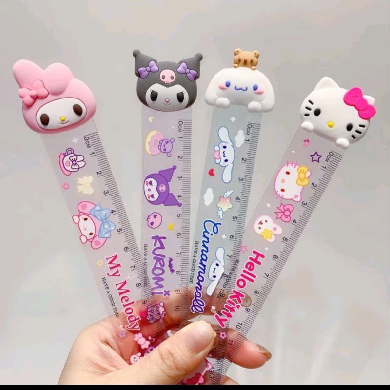 

penggaris sanrio premium, boleh pilih motif