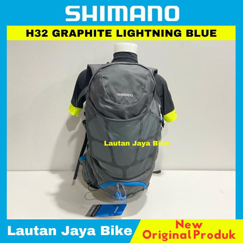 TAS BACKPACK SHIMANO H32 GRAPHITE LIGHTNING BLUE 32 LITER ABU TAS CARRIER