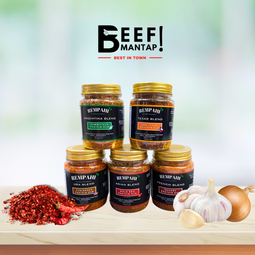 

Steak Rub / Bumbu Daging / Bumbu Steak / Saus Steak Bumbu Marinasi Serba Guna Rendah Lemak Spices Cajun Seasoning BBQ Grill