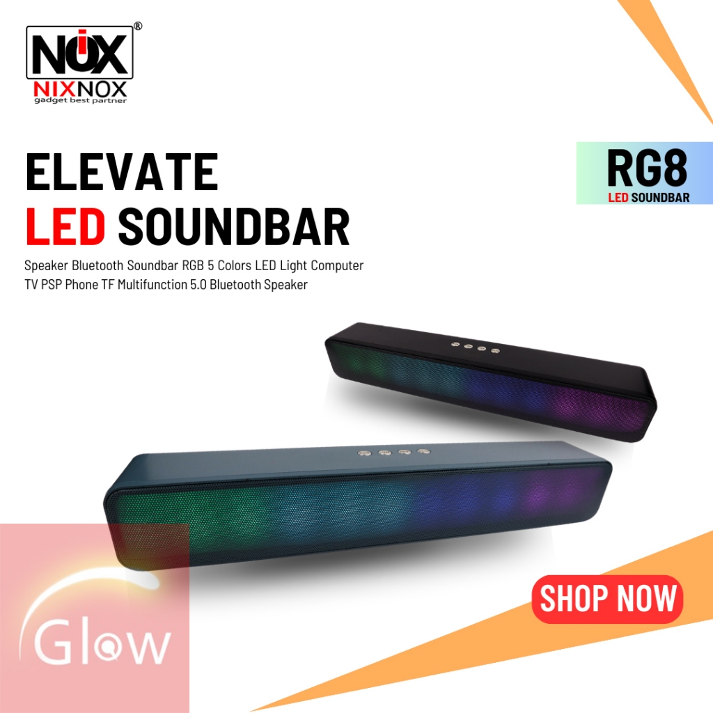 Speaker Bluetooth Soundbar Nixnox RG8