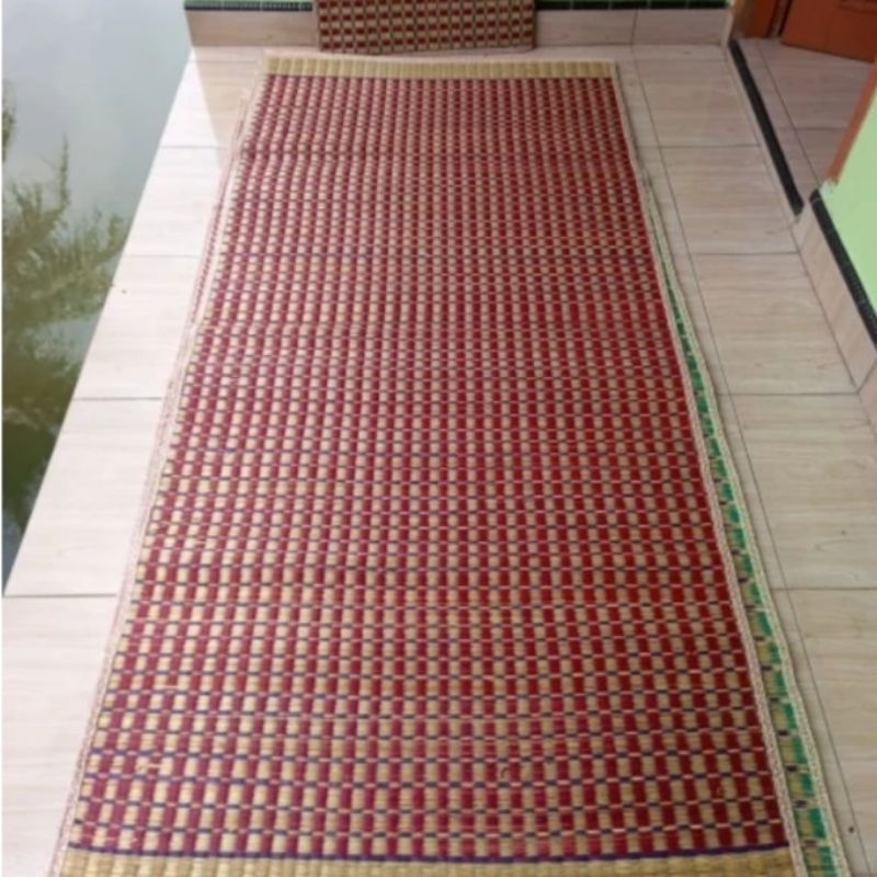 Tikar Mendong / Tikar Pandan Ukuran 75 (150×240 )Tikar Pandan Asli Tikar Lipat Jumbo