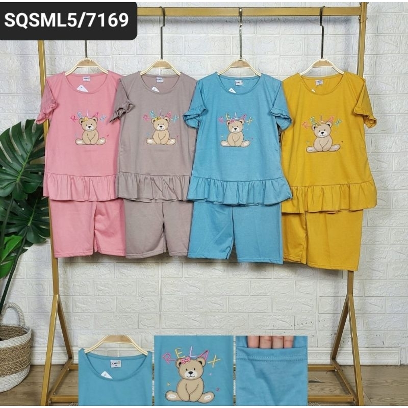 MALLBAJUANAK - Baju Tidur Babydoll Oneset  Amro Anak Celana Pendek SQSML 7169,7171