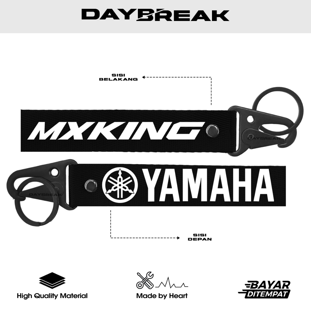 Gantungan Kunci Motor Logo Yamaha MX King Keren dan Unik Desain Kreatif untuk Gaya Berkendara