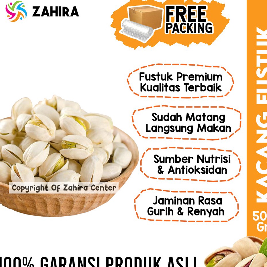 

[KODE PRODUK TDKCW3781] Kacang Fustuk Pistachio 500gr Khas Arab Saudi Untuk Almond Oleh oleh Haji Umroh Kualitas Premium