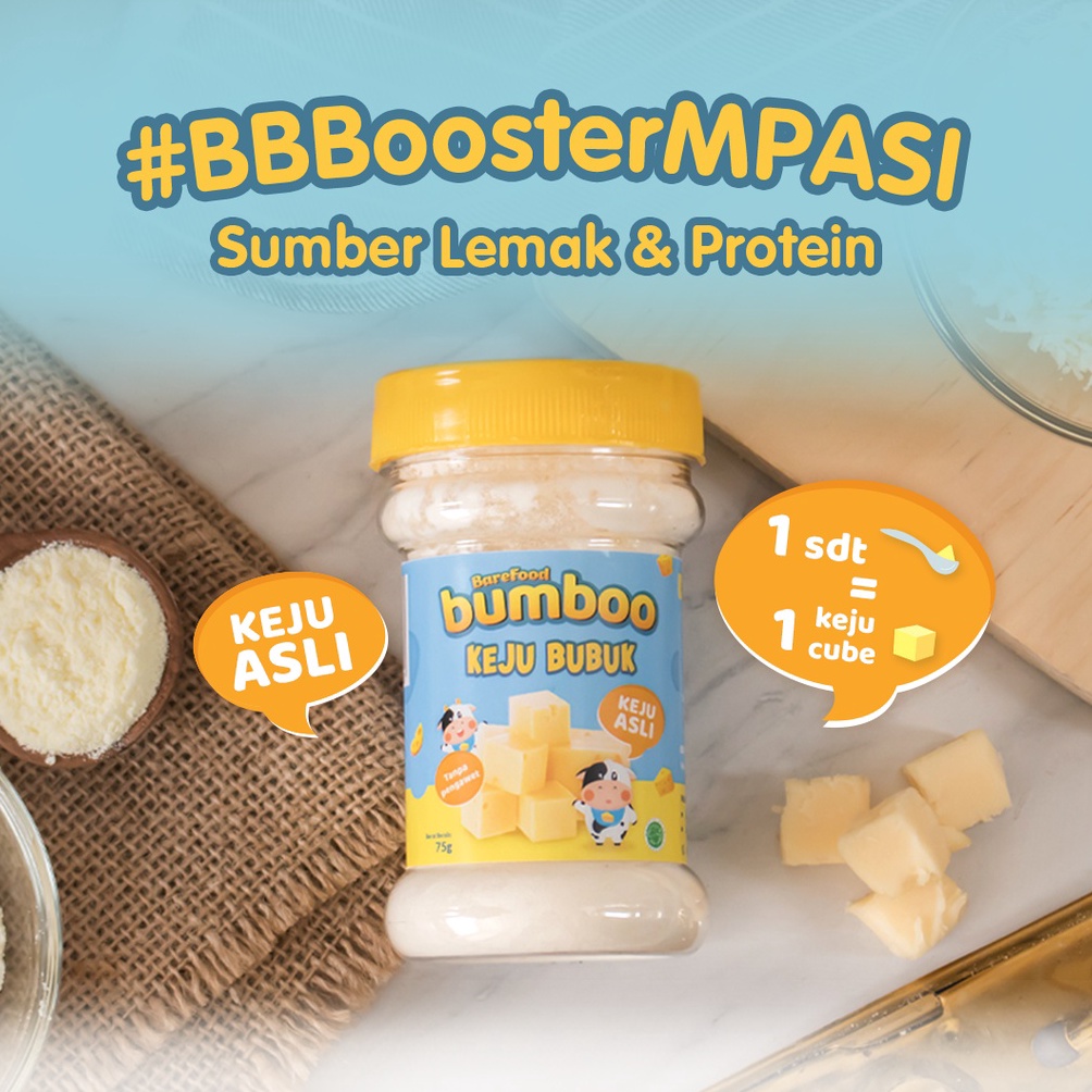 

[♥H45/] BUMBOO Keju Bubuk Asli - Keju MPASI Anak - Sumber Lemak & Protein - Keju Cheddar Australia - Tanpa Pengawet - No MSG - Bahan Alami Bring it back