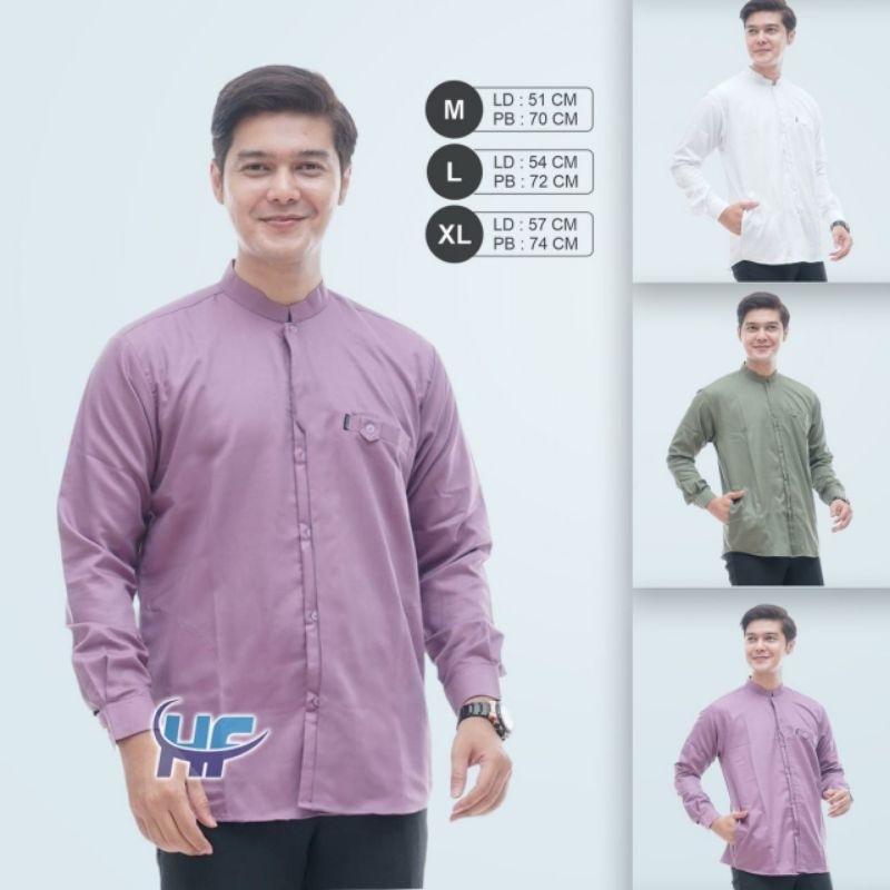 BAJU KOKO POLOS MODEL AZZAHIR GANDRUNG NABI