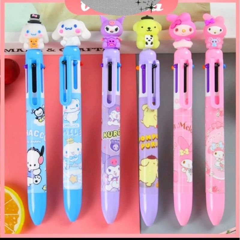 

pulpen sanrio 6 warna, plboleh pilih motif