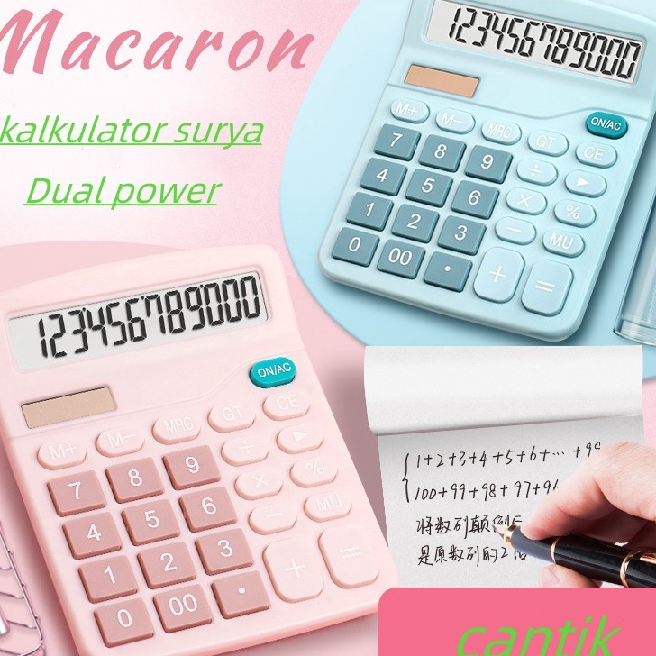 

[KODE PRODUK BKNVN5688] KALKULATOR 837s 12 Digit PINK / BLUE Two Power - Caclulator Check Double Power