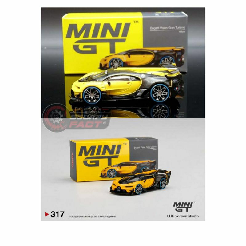 Mini GT (317) - Bugatti Vision Gran Turismo (Yellow)