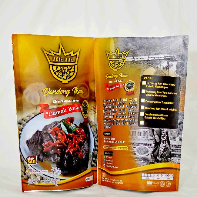 Dendeng Ikan Tuna Krispy Siap Saji Unie Que