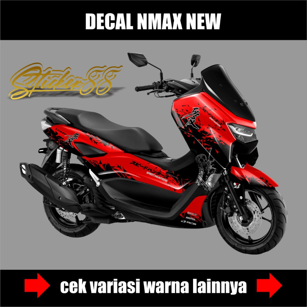 DECAL NMAX NEW FULL BODY VARIASI KANJI / STICKER DECAL YAMAHA NMAX NEW / STIKER DECAL NMAX NEW KEREN