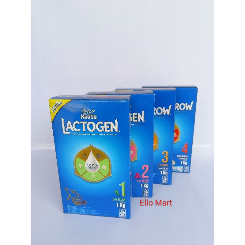 Nestle Lactogen 1 (0-6 Bulan) dan Lactogen 2 (6-12 Bulan) - 1KG