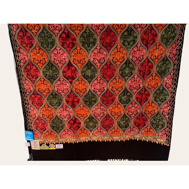 RJ4 SurbanKashmiri Bordir Sulam Original Shawl Almas 4046