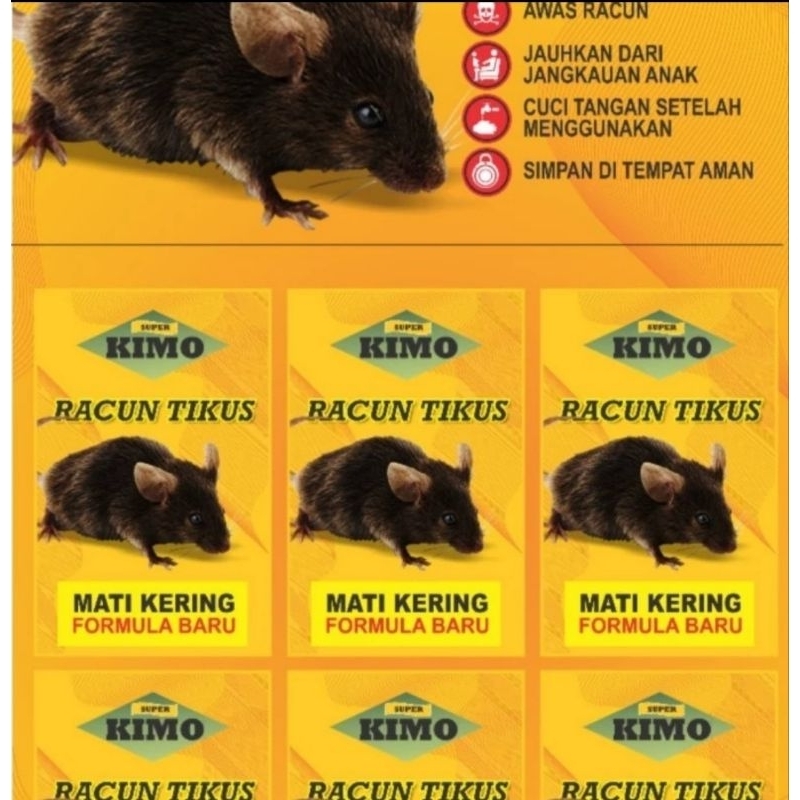 Racun Tikus Bubuk || Racun Tikus Kimo (4pcs)