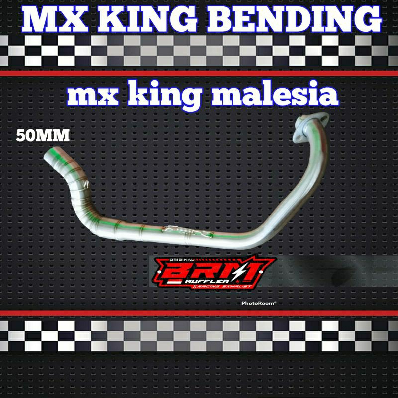 Header Leher Knalpot MX King Malaysia Original BRM leher bending mx king malaysia stile