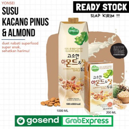 

[۞L88$] Susu Almond - Yonsei Almond Pine and Soy Milk 1L - Super Food - TERMURAH - BEST SELLER Sunshine