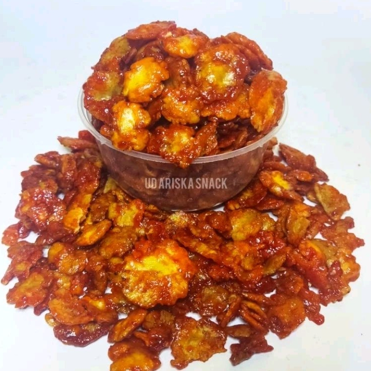 

Emping Melinjo Geprek Pedas Manis 500g Khas Lampung SSG