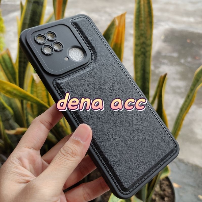 Soft Case Silikon Case Black Leather Xiaomi Redmi 10C