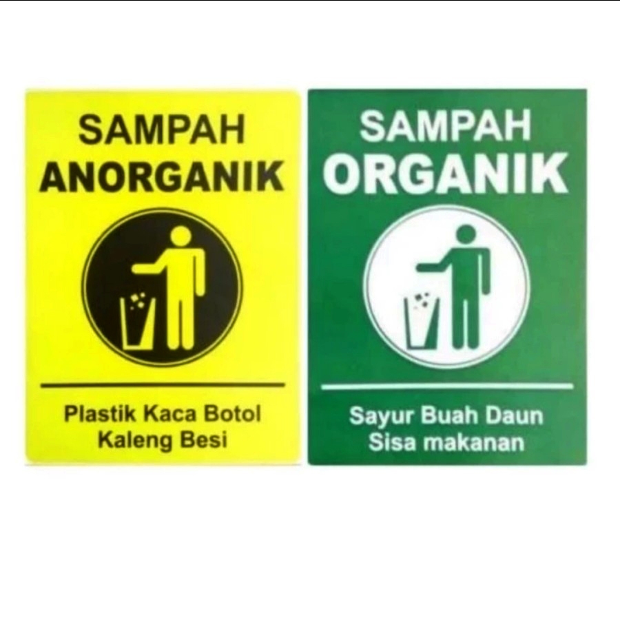 

Stiker Sampah ANORGANIK/ORGANIK 10×15cm sign ranbu k3
