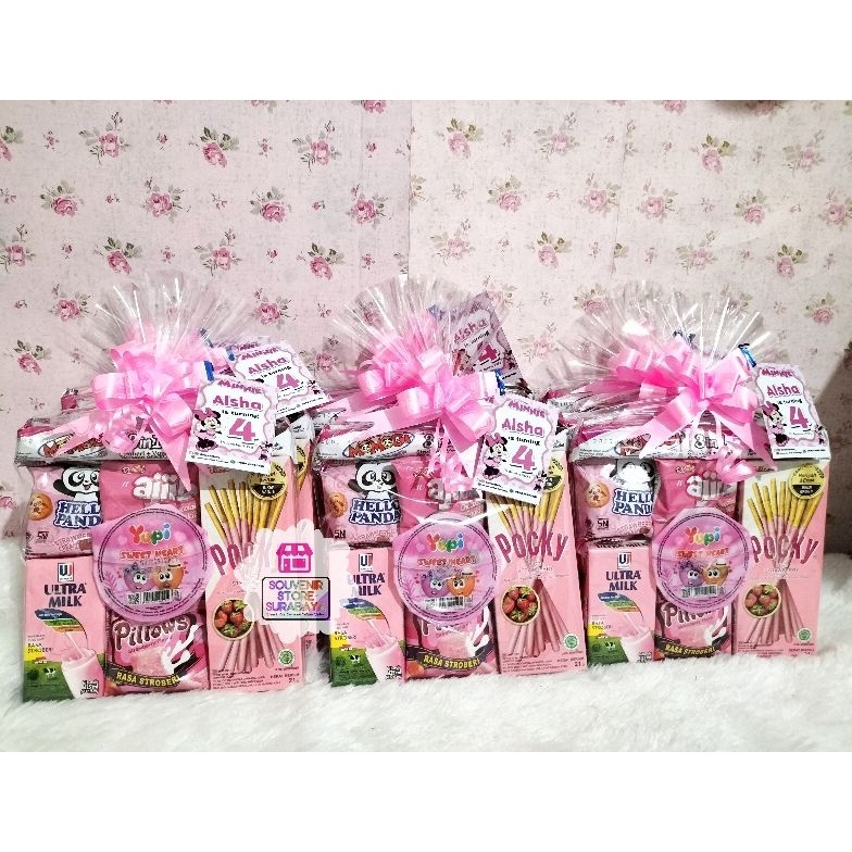 

3.3 sale Snack Serba Pink || Paket Ulang Tahun Pinky || Snack Ultah Serba Pink
