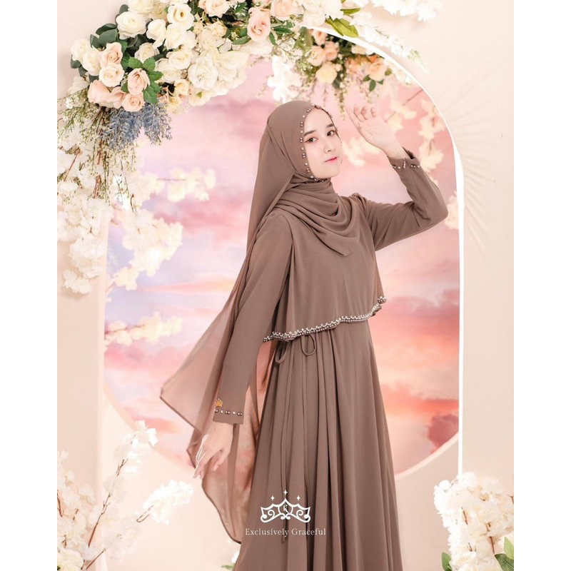 Preloved Hawa Dress Latte By:Kazami store