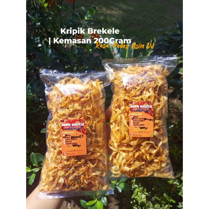 

KRIPIK BREKELE | Kripik Singkong | Kemasan: 200Gram | Bisa Request Mix Varian Rasa