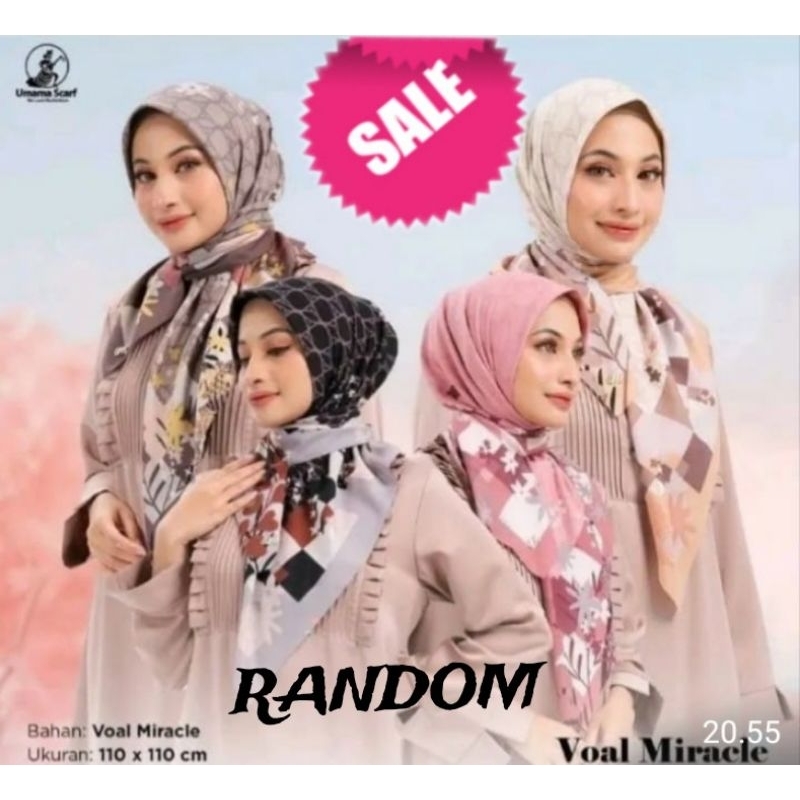 *UMAMA*SEGI EMPAT UMAMA VOAL MOTIF MIRACLE PINGGIRAN LASER CUT