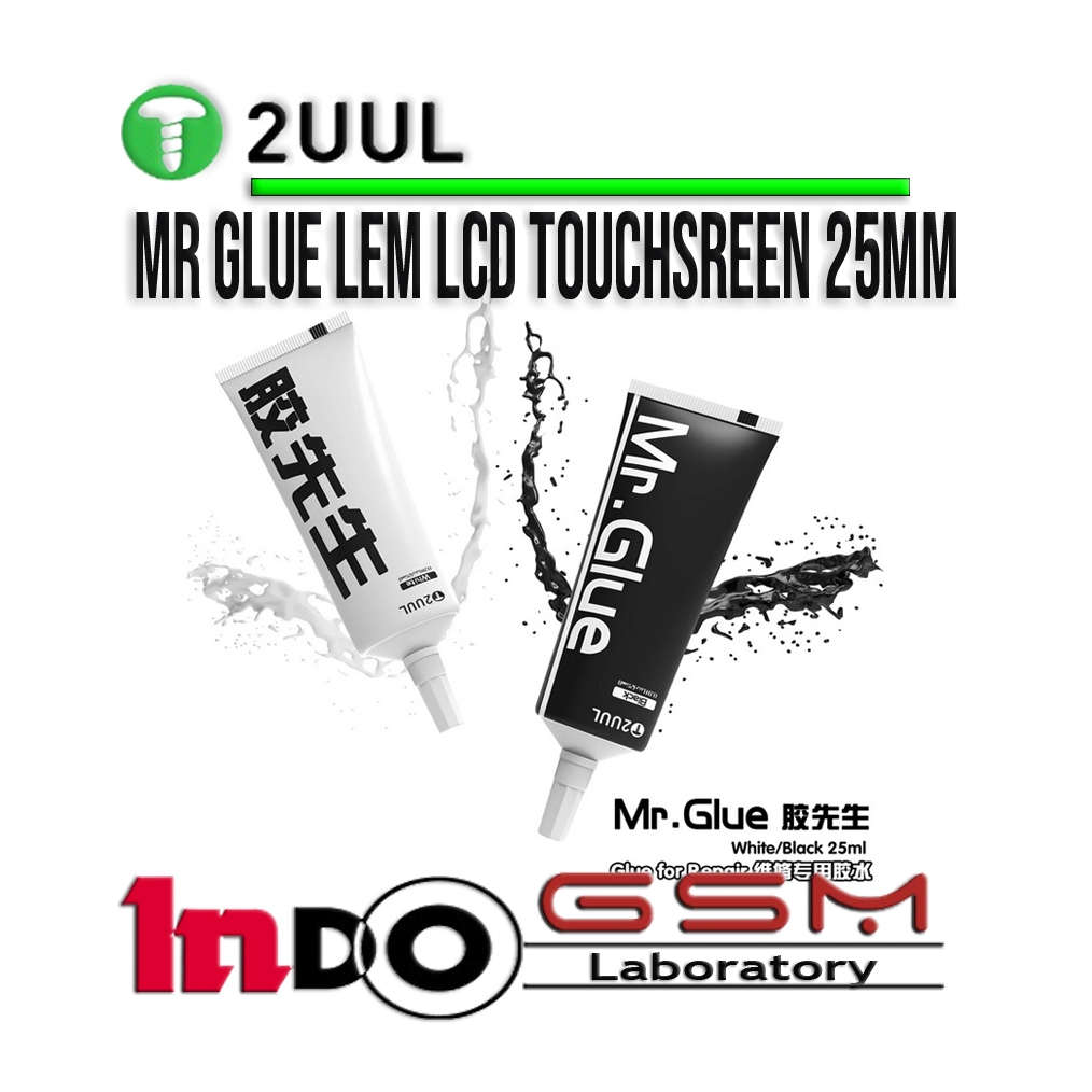 

2UUL DA42 Mr. Glue for Repair White Glue 25ml Lem Jelly LCD Touchsreen