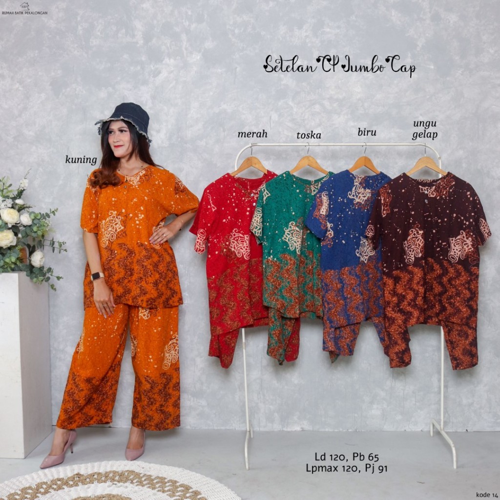 Setelan Kulot Jumbo Baby Doll Batik Pekalongan 14