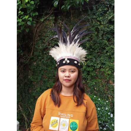 Diskon Hiasan kepala Topi adat Papua Kerang
