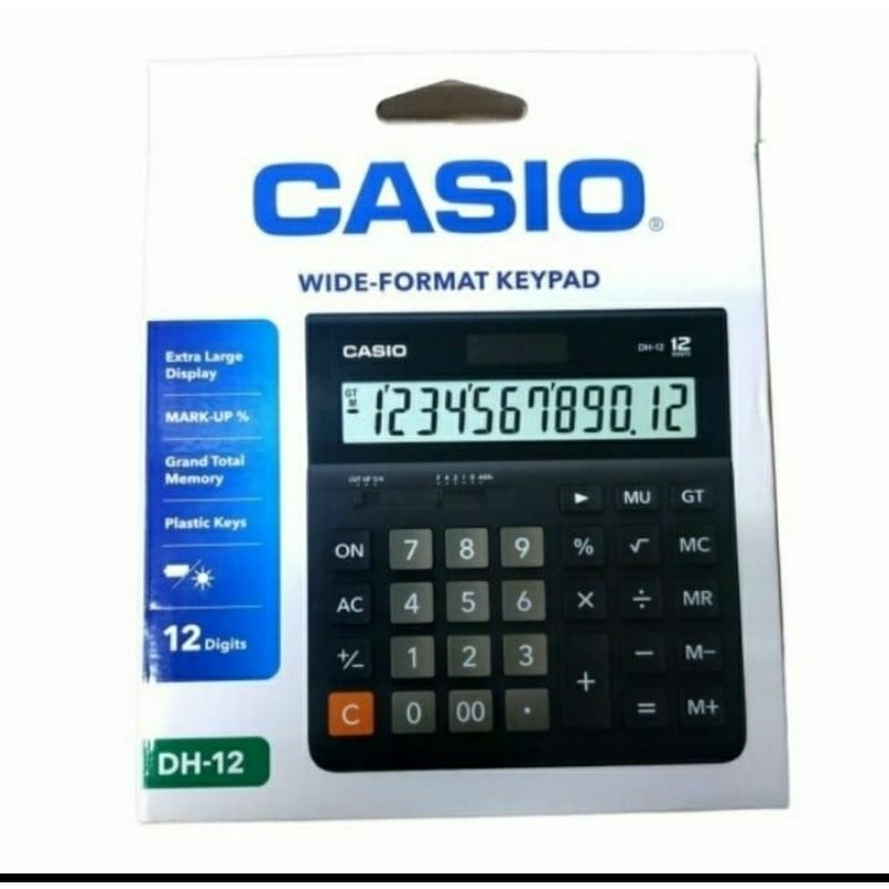 

CASIO DH 12 KALKULATOR DESKTOP 12 DIGIT / KALKULATOR MEJA DH 12
