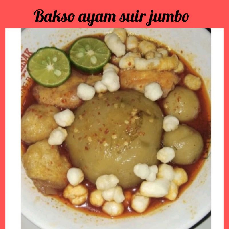 

Aj bakso aci mercon ayam cincang jumbo